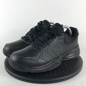 New Balance 411 V1 Black Leather Running Shoes MA411LK1 Men’s Size 9